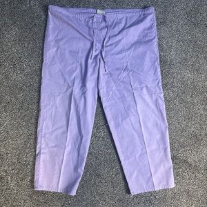 Tafford Scrub Pants Bottom Lilac Purple Drawstring Size LS Large Short